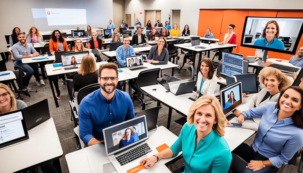 online university classroom